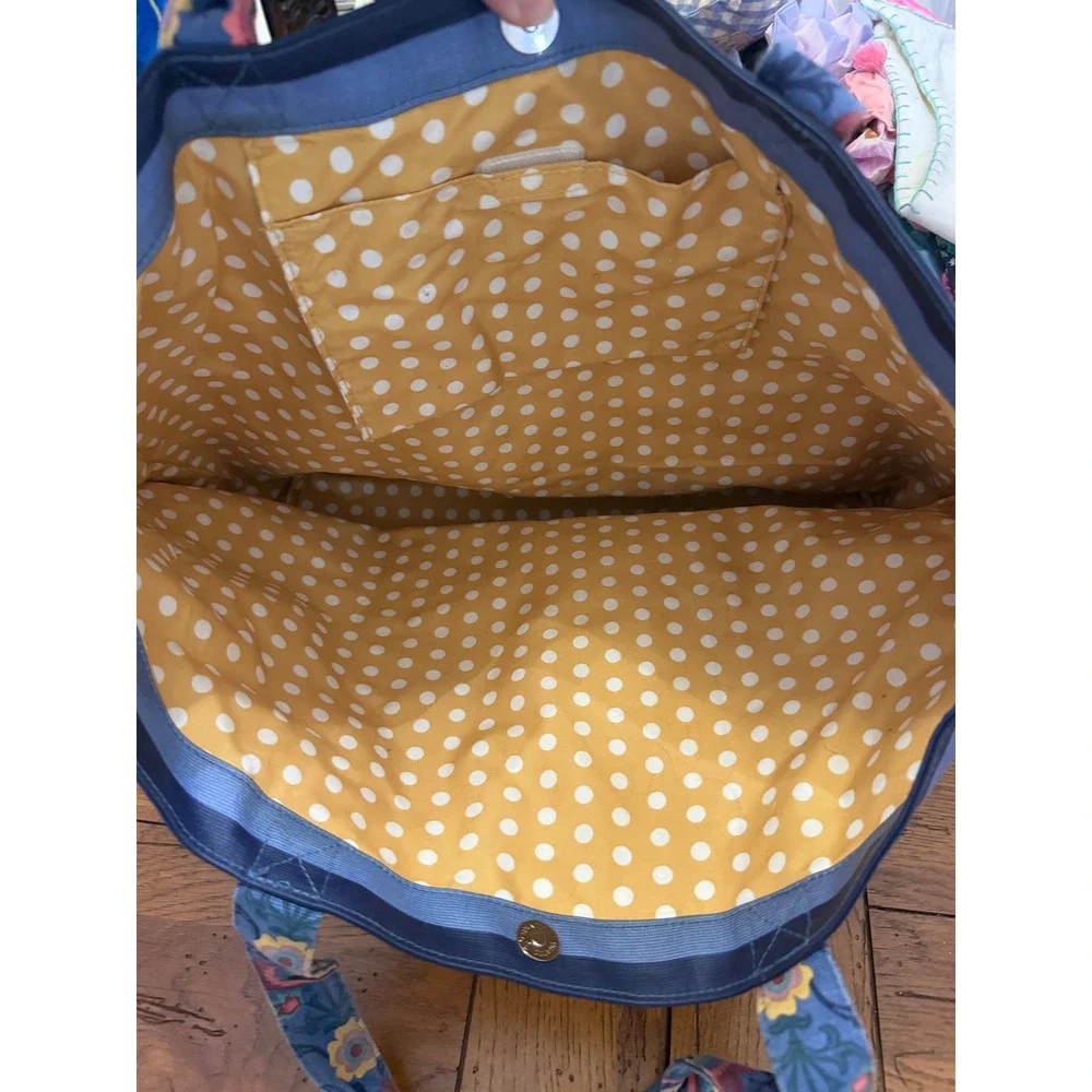 Matilda Jane Striped Floral Tote Bag‎ Large Canvas Everyday Beach Travel